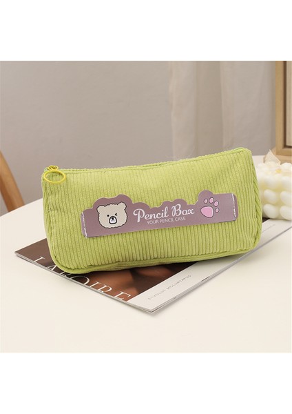 Ayı Kalem Çantası Kalem Çantası Ins Tarzı Yüksek Yan Değerli Niş Orijinal Büyük Kapasiteli Ortaokul Kız Kırtasiye Kutusu (Yurt Dışından)