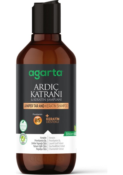 Ardıç Katranı ve Keratin Şampuanı-Saç Egzeması-Kepek 400 ml