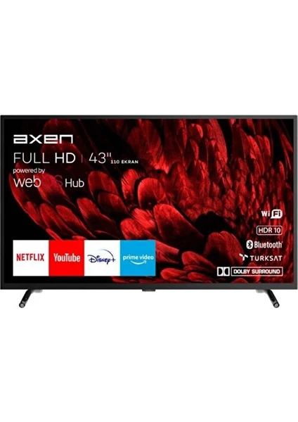 AX43DIL540 43" 109 Ekran Uydu Alıcılı Full HD Smart LED TV