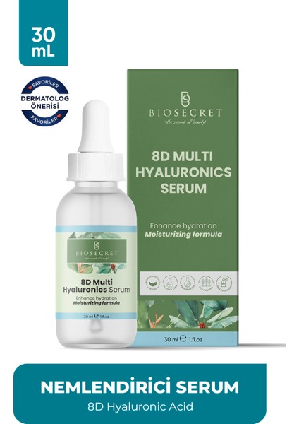 Tüm Cilt Tipleri İçin Yoğun Nemlendirici Bakım Serumu - 8d Hyaluronic Acid 30 ml fiyatları