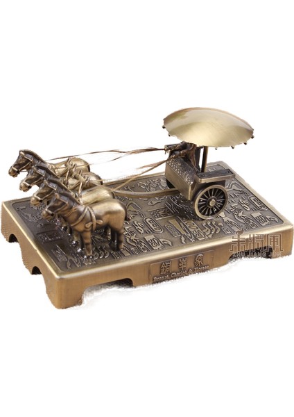 Pişmiş Toprak Savaşçılar ve Atlar Bronz Arabalar Süsler Çin Özellikleri Turistik Hediyelik Eşya Özel Hediyeler (Yurt Dışından)