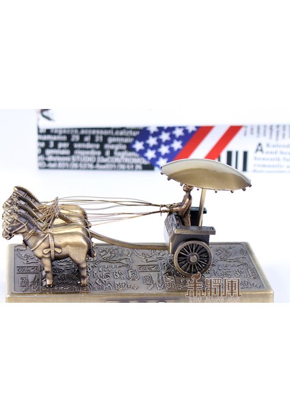 Pişmiş Toprak Savaşçılar ve Atlar Bronz Arabalar Süsler Çin Özellikleri Turistik Hediyelik Eşya Özel Hediyeler (Yurt Dışından) indirimleri