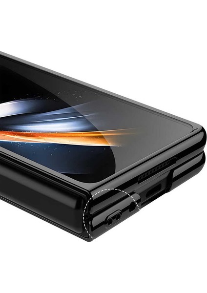 Samsung Galaxy Z Fold 4 Kılıf Kenarları Renkli Darbe Emici Katlanabilir Parlak Sert Şeffaf Kapak fırsatları