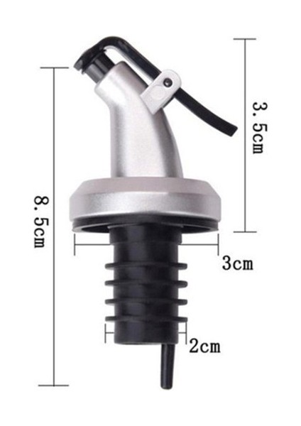 Kapaklı Şişe Ucu Servis Aparatı Damlalık Yağdanlık Tıpa Tapa Yağlık Kapağı Kapak 2 Adet