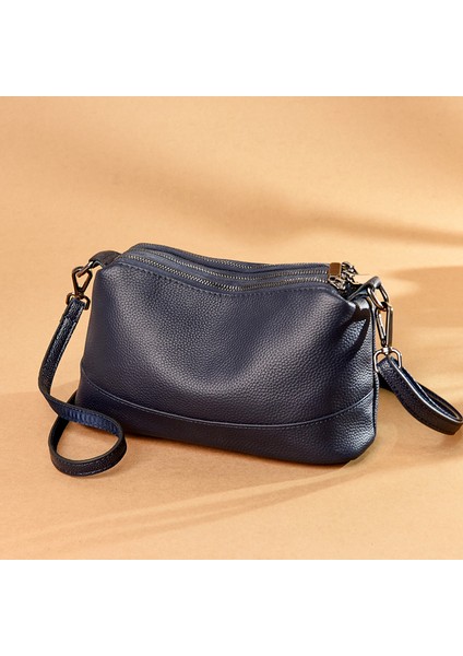 Mavi 100% Hakiki Deri Çanta Kadın Çanta Tasarımcısı Yumuşak Dana Bayanlar Crossbody Çanta 2021 Moda Lüks Kadın Kol Çantası Çanta (Yurt Dışından) indirimleri