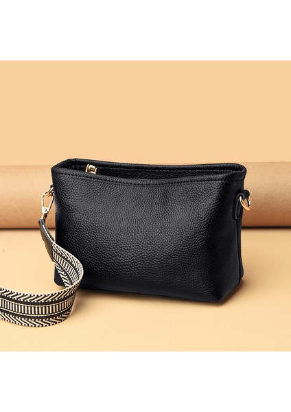 Gök Mavisi 2022 Moda Düz Renk Inek Kadın Omuz Crossbody Çanta Lüks Bayanlar Telefon Çantası ve Cüzdanlar Hakiki Deri Çanta Kadın Çantası (Yurt Dışından) fırsatları