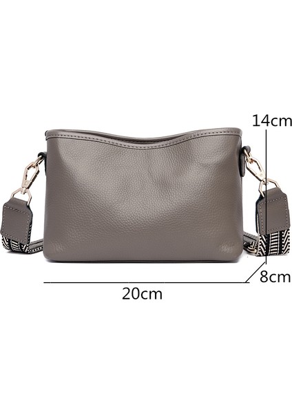 Gök Mavisi 2022 Moda Düz Renk Inek Kadın Omuz Crossbody Çanta Lüks Bayanlar Telefon Çantası ve Cüzdanlar Hakiki Deri Çanta Kadın Çantası (Yurt Dışından) indirimleri