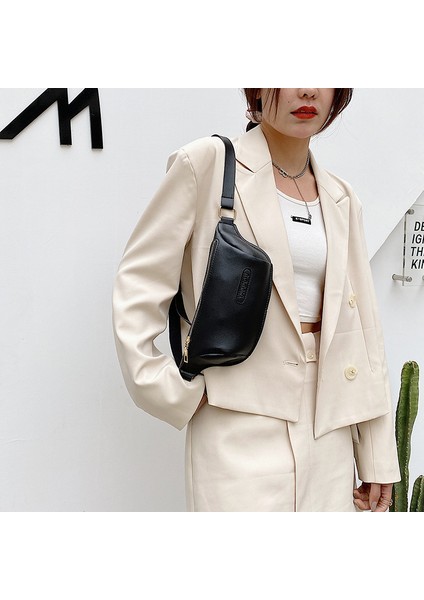 Kırmızı Yapraklar Kadın Çantası Bel Kemeri Çantası Omuz Çantaları Katı Pu Deri Tasarımcı Göğüs Çantası Kadın Çantalar ve Çantalar Moda Crossbody Çanta (Yurt Dışından)