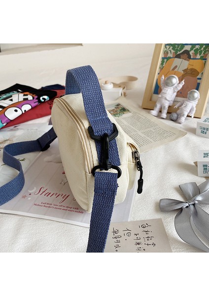 Siyah Küçük Kadın Tuval Omuz Çantaları Kore Karikatür Baskı Moda Mini Bez Çanta Telefon Sevimli Kız Için Crossbody Çanta 2022 Çanta (Yurt Dışından) fırsatları