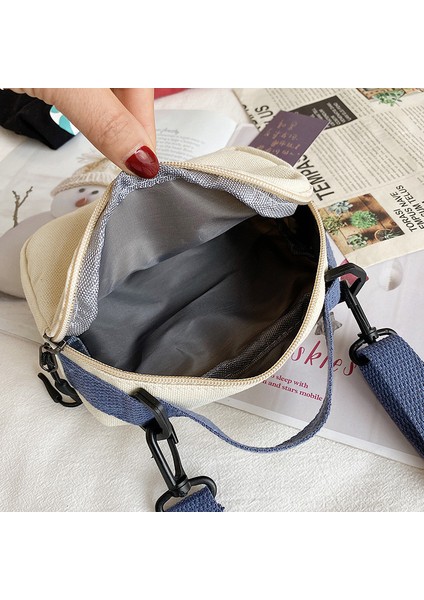 Siyah Küçük Kadın Tuval Omuz Çantaları Kore Karikatür Baskı Moda Mini Bez Çanta Telefon Sevimli Kız Için Crossbody Çanta 2022 Çanta (Yurt Dışından) indirimleri