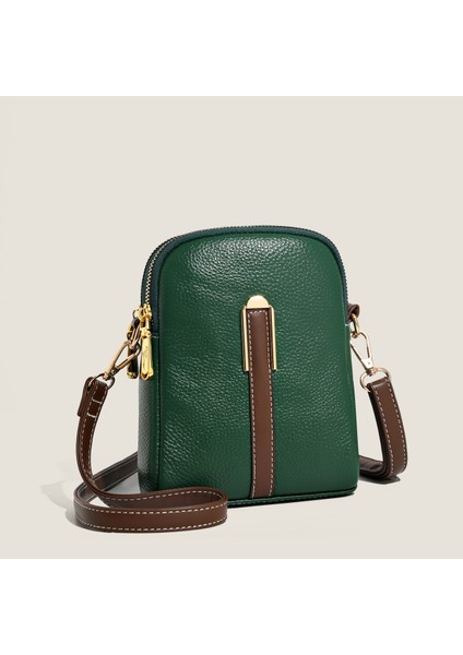 Gök Mavisi 2022 Moda Gerçek Dana Kız Çanta Telefon Kılıfı Hakiki Deri Omuz Çantaları Kadın Minimalist Düz Renk Mini Crossbody Çanta (Yurt Dışından) fırsatları