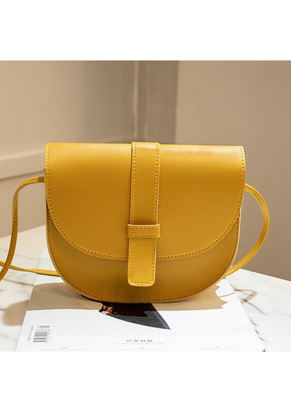 Kadınlar Için Sarı Çanta 2022 Moda Omuzdan Askili Çanta Bayanlar Kadın Çanta Telefon Çanta Pu Deri Kadın Küçük Kabuk Crossbody Askılı Çanta (Yurt Dışından)