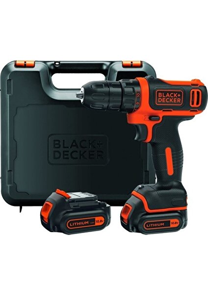 Black & Decker BDCDD12KB Çift Akülü Vidalama Makinesi