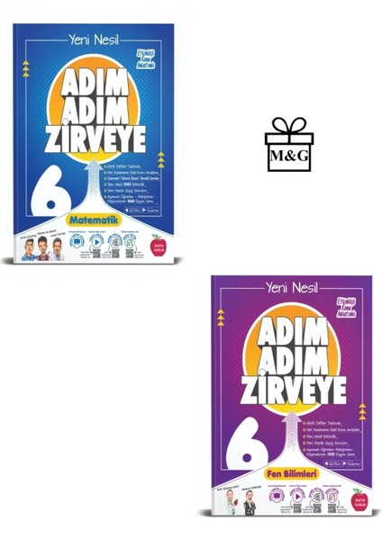 Newton Yayınları 6. Sınıf Adım Adım Matematik ve Fen Bilimleri Konu Anlatımlı