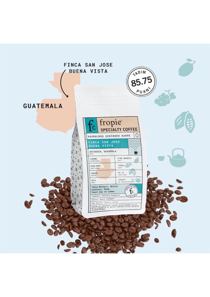 Finca San José Buena Vista - Guatemala - Kavrulmuş Nitelikli Kahve Çekirdeği - 250 g