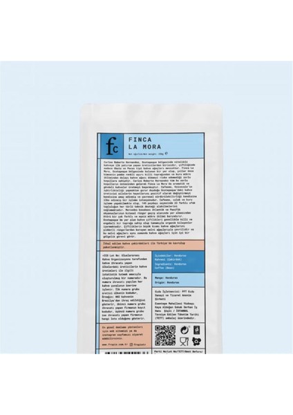 Finca La Mora - Honduras - Kavrulmuş Nitelikli Kahve Çekirdeği - 250 g