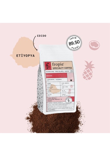 Edido - Etiyopya - Kavrulmuş Öğütülmüş Nitelikli Kahve - 250 g