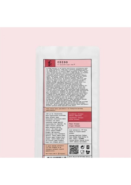 Edido - Etiyopya - Kavrulmuş Öğütülmüş Nitelikli Kahve - 250 g