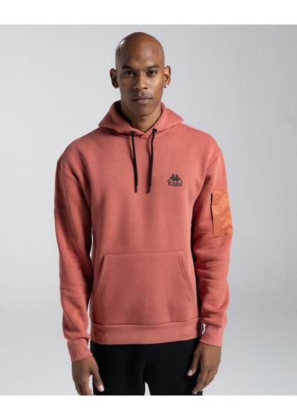 Authentic Sewa Erkek Kırmızı Kapüşonlu Sweatshirt