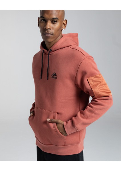 Authentic Sewa Erkek Kırmızı Kapüşonlu Sweatshirt modelleri