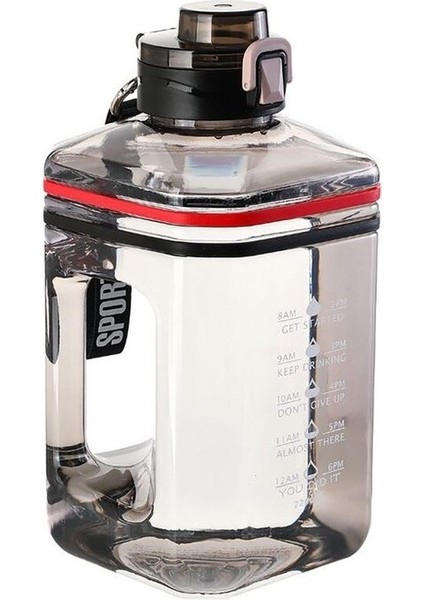 Dmxtop 2.2l Su Şişesi Büyük Kapasiteli Zaman Ölçeği ile Taşınabilir Suluk Matara (Yurt Dışından)