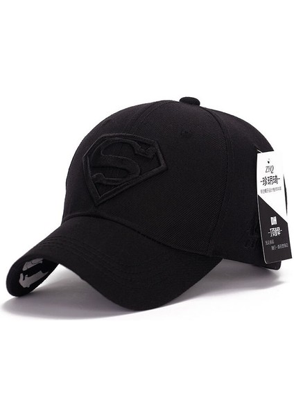 Luxuitems Superman Erkek Boy Beyzbol Şapkası Snapback Spor Kamyon Şoförü Ayarlanabilir Güneş Şapkası (Yurt Dışından)