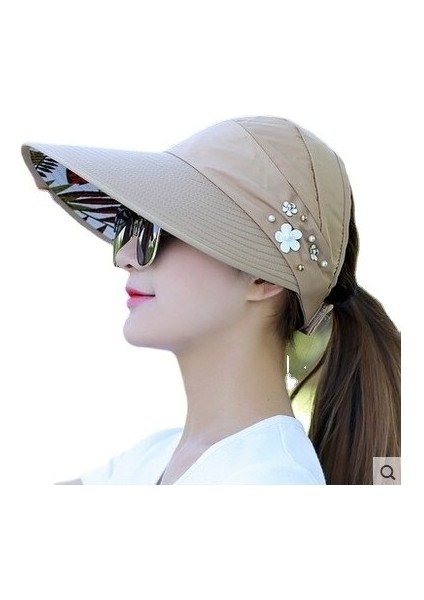 Xdlloer Katlanabilir Kadın Güneş Şapkası - Bej (Yurt Dışından) modelleri