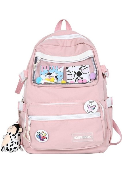 Runningman Büyük Kapasiteli Grafiti Desenli Okul Sırt Çantası-Siyah (Yurt Dışından)