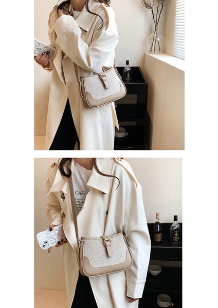 Koltuk Altı Çantası 2023 Yeni Kadın Çantası Omuzdan Askili Çanta Yatay Kare Crossbody Çanta (Yurt Dışından) fiyatları