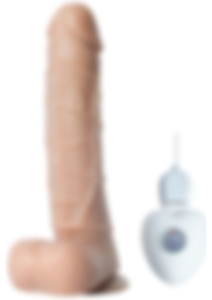 Hizliexpress Super Man 360° Oynar Başlı Güçlü Titreşimli Realistik Vibratör Doğal Damarlı Görünümlü Vantuzlu Penis 20.5 Cm