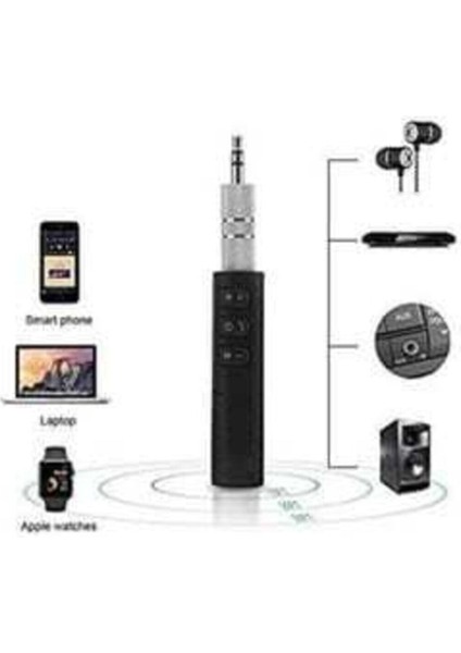 Bluetooth Aux Kiti Araç Kiti 3,5 mm Aux Ses Bluetooth Adaptör