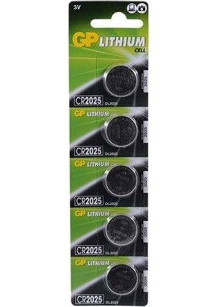 CR2025 3V Lithium 5li Kartela
