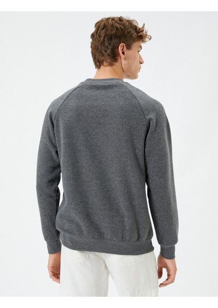 K24 4Wam70043Mk 931 Antrasit Erkek Pamuk Sweatshirt fırsatları