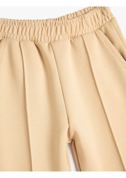 Basic Jogger Eşofman Altı Nervürlü Beli Lastikli Cepli modelleri