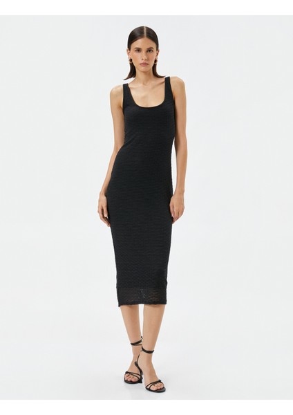Rachel Araz XKoton - U Yaka Askılı Midi Elbise modelleri