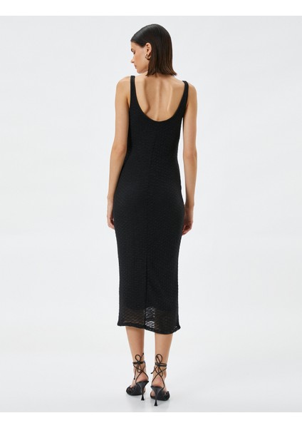 Rachel Araz XKoton - U Yaka Askılı Midi Elbise fırsatları