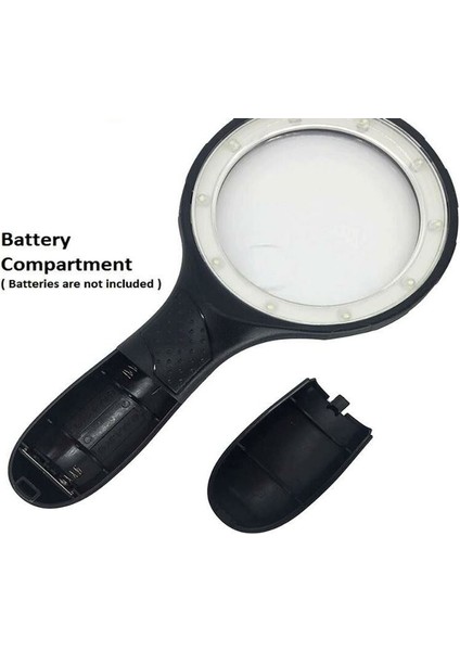 605B LED Işıklı El Tipi Büyüteç (3x 4,5x 25X Diopter)