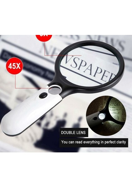 6902 Optik Lens El Büyüteç Lens Çapı 75MM 5 Diopter