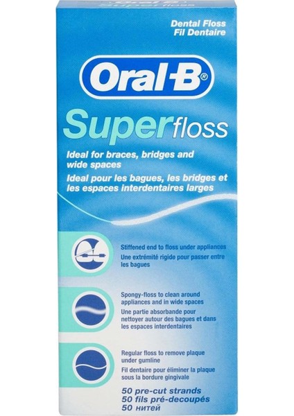 Diş Ipi Super Floss 50 Adet