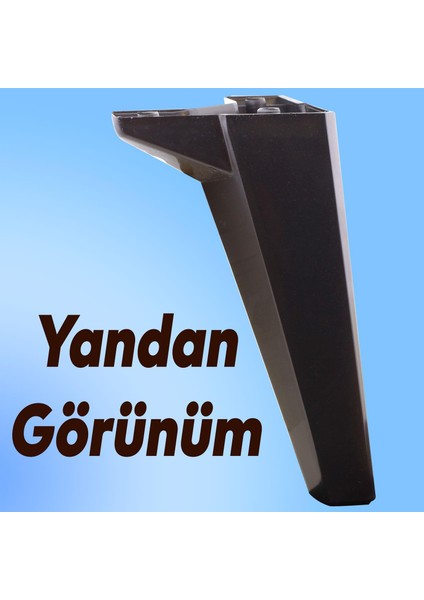 Sedir Lüks Mobilya Kanepe Konsol Sehpa Tv Ünitesi Koltuk Ayağı 20 cm Siyah Ayakları 4 Adet indirimleri