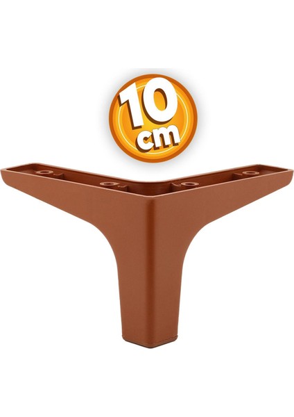 Sedef Lüks Mobilya Kanepe Sehpa Tv Ünitesi Koltuk Ayağı 10 cm Düz Kahverengi Ayakları (4 Adet) modelleri