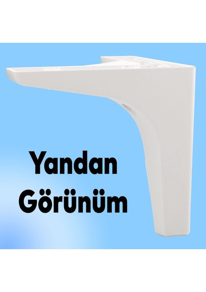 Sedef Lüks Mobilya Kanepe Sehpa Tv Ünitesi Koltuk Ayağı 12 cm Beyaz Ayakları (4 Adet) modelleri