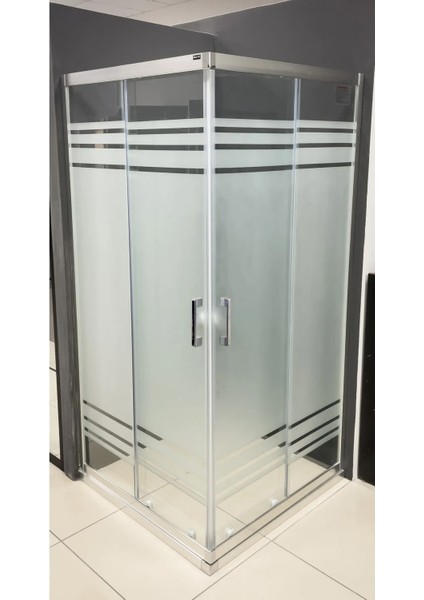 Duşakabin Kare Desenli 5mm H:190 cm