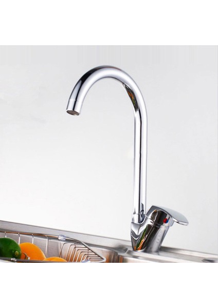 Kuğu Banyo Lavabo Musluğu Bataryası Mix Eyve Sıcak Soğuk Çift Su Girişli Çeşmesi 25 cm