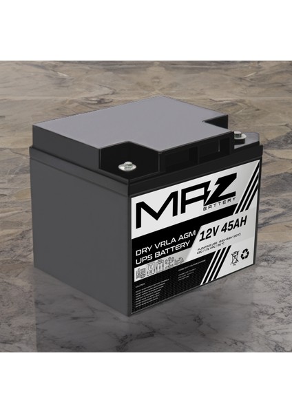 12 Volt 45 Amper (Ah) Kuru Agm Vrla Akü (Yeni Üretim) fiyatları