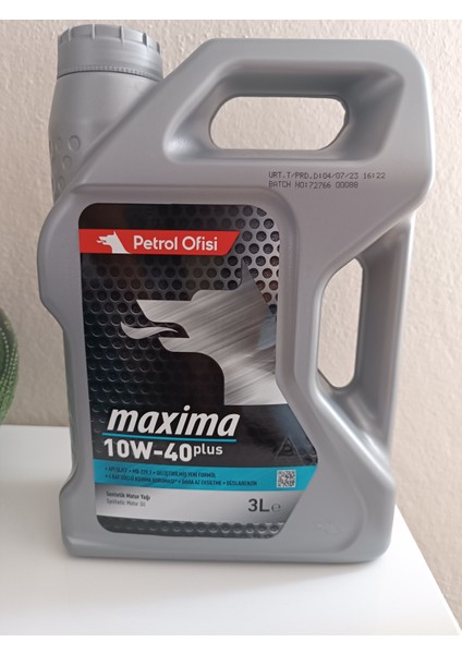 Maxima Plus Sentetik 10W-40 3 Lt Motor Yağı ( Üretim Yılı: 2024 )