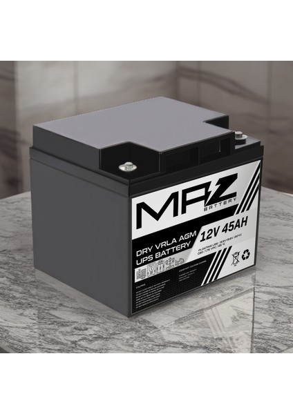12 Volt 45 Amper (Ah) Kuru Agm Vrla Akü (Yeni Üretim) modelleri