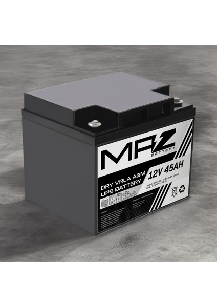 12 Volt 45 Amper (Ah) Kuru Agm Vrla Akü (Yeni Üretim) fırsatları
