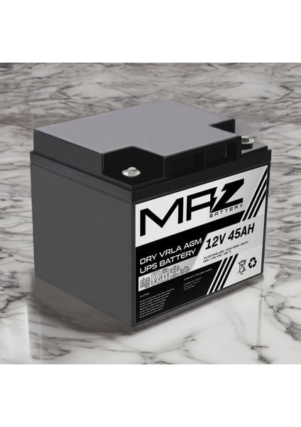 12 Volt 45 Amper (Ah) Kuru Agm Vrla Akü (Yeni Üretim) indirimleri