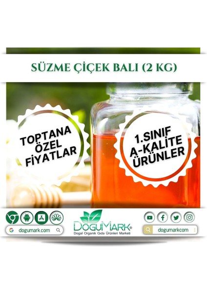 Süzme Çiçek Balı Brüt-2kg